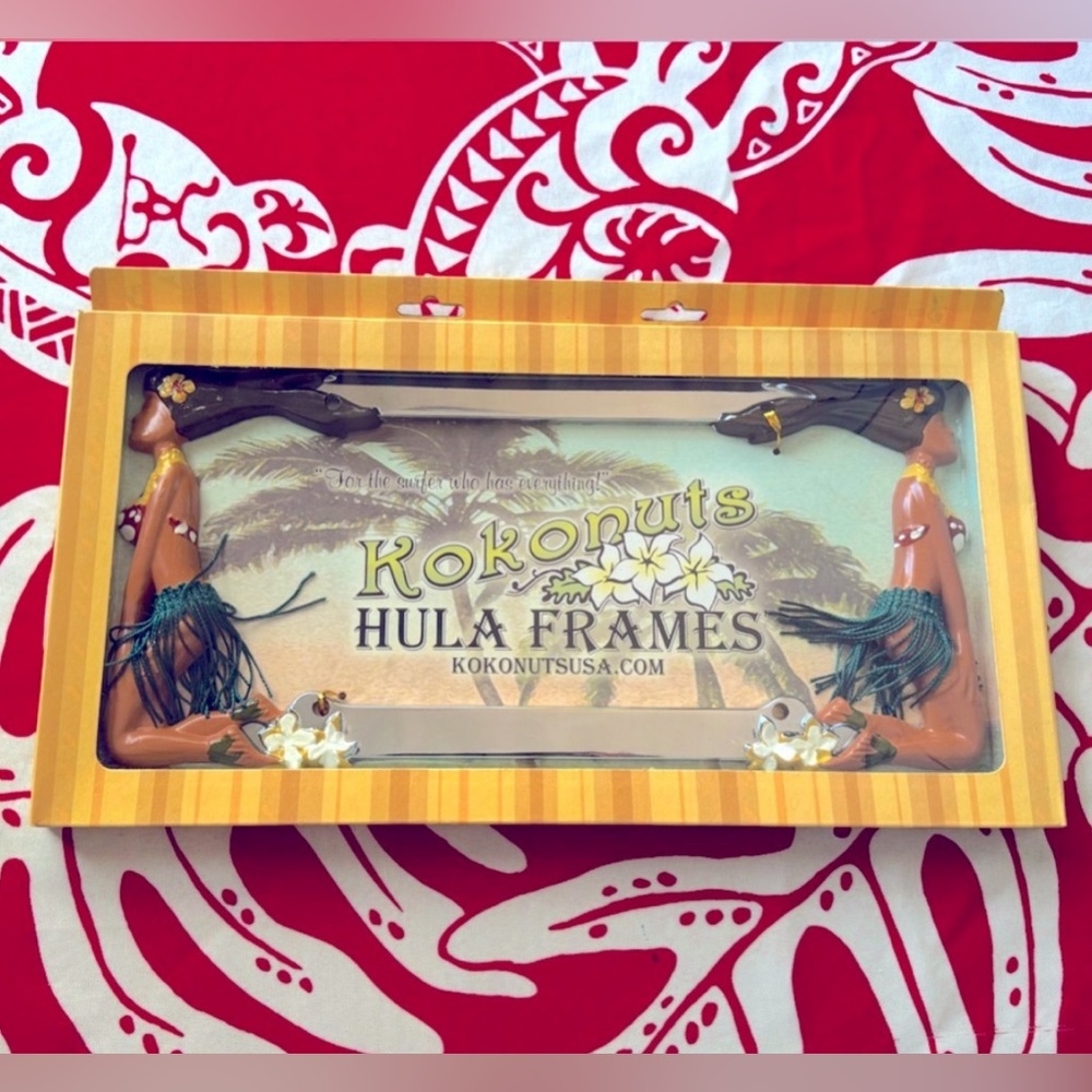 Hula Girl Car License Plate